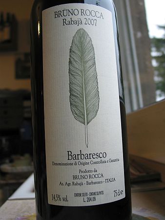 Barbaresco „Rabajá“ 2007 von Bruno Rocca, Piemont